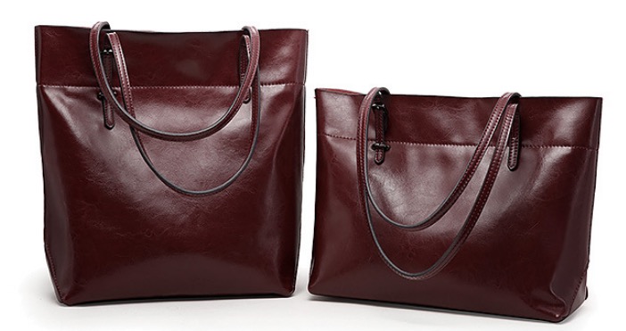 wholesale oil wax genuine leather handbags