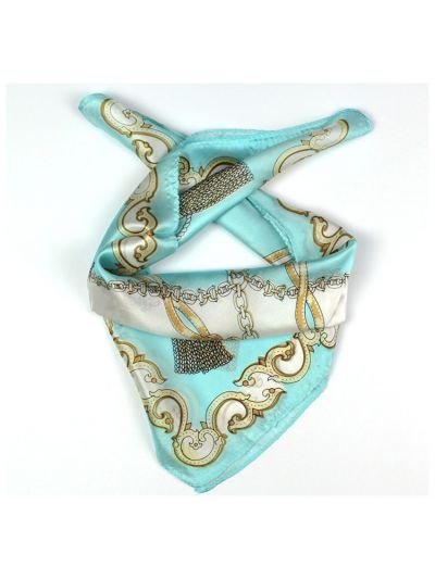 Strap Small Square Silk Scarf 33140
