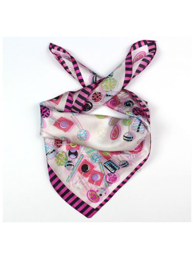 Candy Small Square Silk Scarf 33150