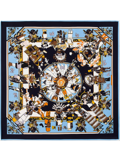 Myth Doll-051 Twill Silk & Polyester 100*100 Scarf Kerchief