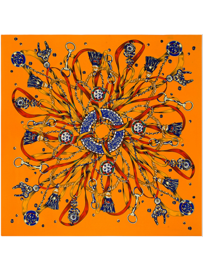 Life True Meaning-0541 Twill Silk & Polyester 100*100 Scarf Kerchief