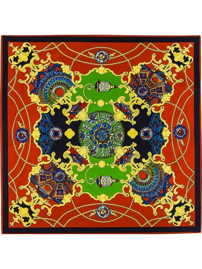 Quiet NightSky-0611 Twill Silk & Polyester 100*100 Scarf Kerchief