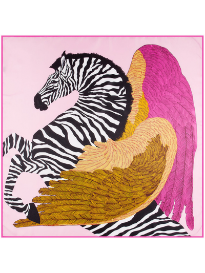 Markings Pegasus-4343rf1 Twill Silk & Polyester 100*100 Scarf Kerchief