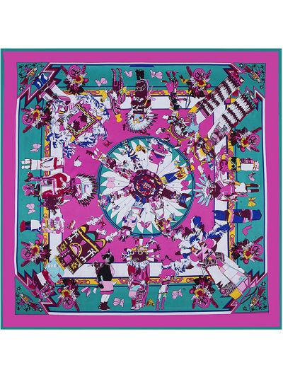 Myth Doll-0471 Twill Silk & Polyester 130*130 Scarf Kerchief