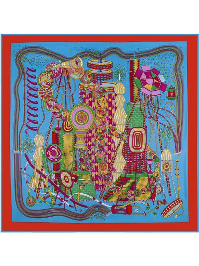 Time Laboratory-0551 Twill Silk & Polyester 130*130 Scarf Kerchief