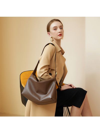 Minimalism Genuine Leather Cross Body Bag Shoulder Bag