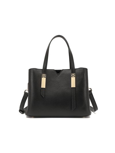 Useful Structure Top Grain Genuine Leather Tote Cross Body Bag