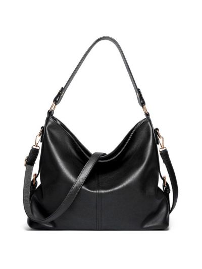 Soft Oil Wax Faux Leather PU Shoulder Bag Cross Body Bag