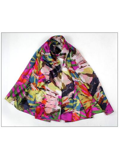 Camouflage 100% Pure Silk Scarves Shawl-86012