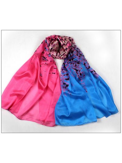 Wave 100% Pure Silk Scarves Shawl-86044