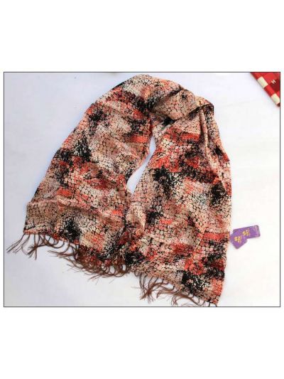 Alligator Thickened Double Layer 100% Silk Scarves Shawl-75011