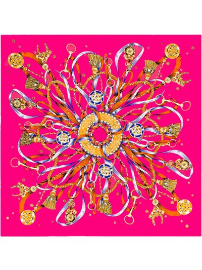 Life True Meaning-0542 Twill Silk & Polyester 100*100 Scarf Kerchief