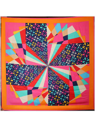 Diamond Windmill Pattern-234323k2 Twill Silk & Polyester 100*100 Scarf Kerchief