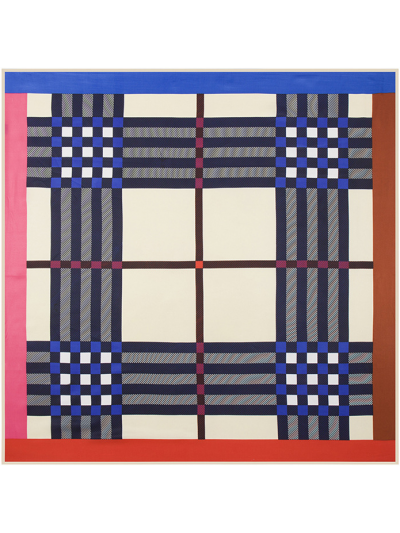 Fringe Lattice-fsf8872 Twill Silk & Polyester 100*100 Scarf Kerchief