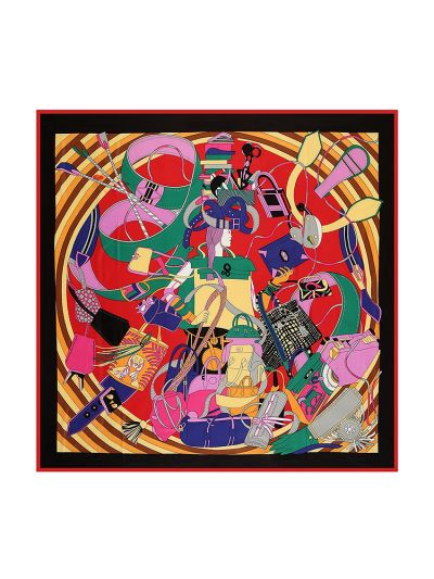 Fashion Milan-0622-1 Twill Silk & Polyester 130*130 Scarf Kerchief