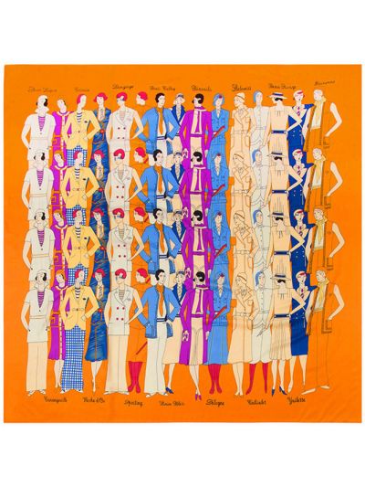 Sports Paris Lady Ma'am-057432 Twill Silk & Polyester 130*130 Scarf Kerchief