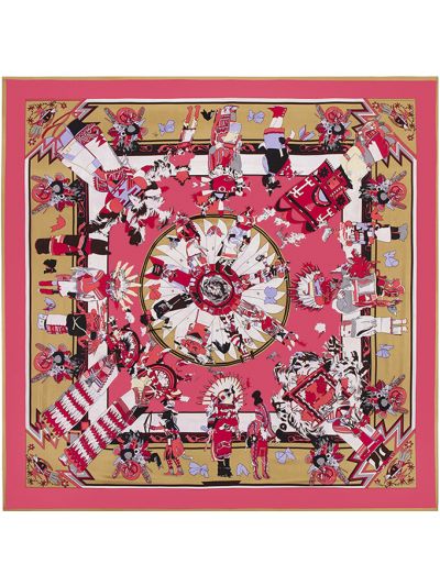 Myth Doll-0472 Twill Silk & Polyester 130*130 Scarf Kerchief