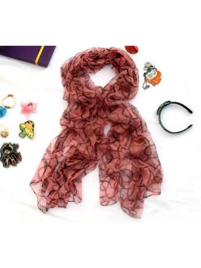 Stripe-Q332011 Silk Scarf