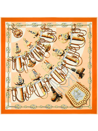 Equestrian Saber-0403 Silk & Polyester 100*100 Scarf Kerchief