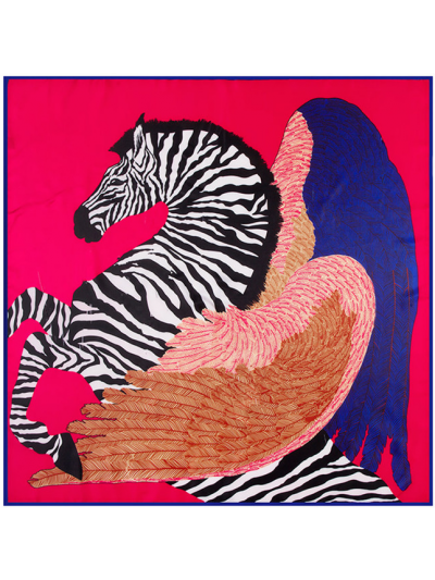 Markings Pegasus-4343rf3 Twill Silk & Polyester 100*100 Scarf Kerchief