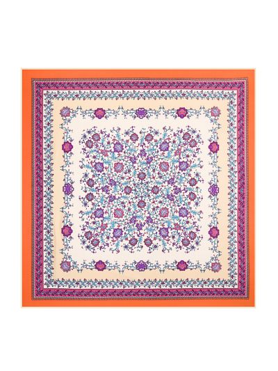 Tiny Flowers-43545433 Twill Silk & Polyester 100*100 Scarf Kerchief