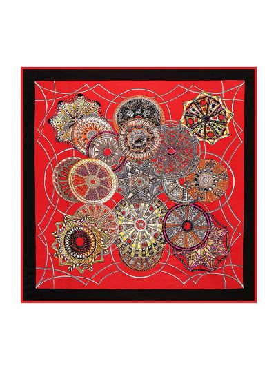 Welkin Fashion-06243 Twill Silk & Polyester 130*130 Scarf Kerchief