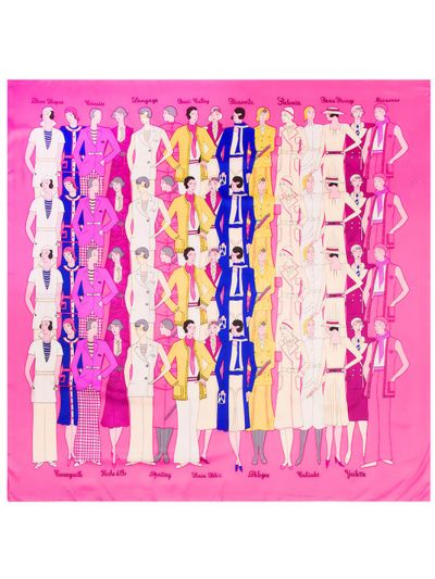 Sports Paris Lady Ma'am-057433 Twill Silk & Polyester 130*130 Scarf Kerchief