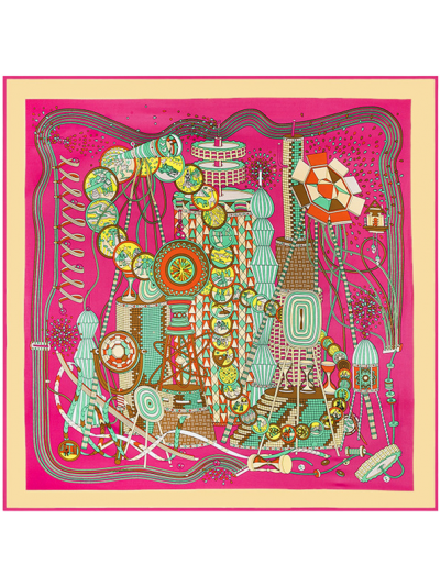 Time Laboratory-0553 Twill Silk & Polyester 130*130 Scarf Kerchief