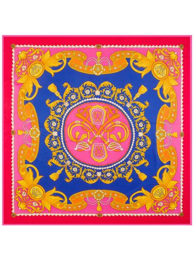 Thread Metal-sdf34 Twill Silk & Polyester 130*130 Scarf Kerchief