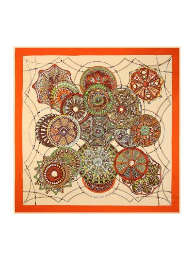 Welkin Fashion-06244 Twill Silk & Polyester 130*130 Scarf Kerchief