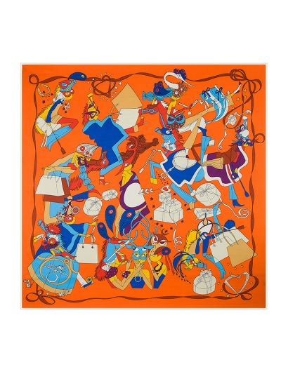 Handbags Silk Ribbon Pattern-fsdf4-1  Twill Silk & Polyester 130*130 Scarf Kerchief