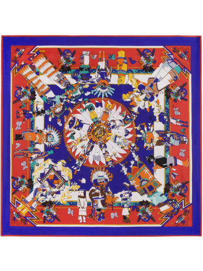 Myth Doll-0474 Twill Silk & Polyester 130*130 Scarf Kerchief