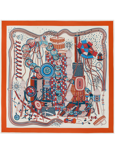 Time Laboratory-0554 Twill Silk & Polyester 130*130 Scarf Kerchief