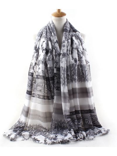 Wholesale white cotton scarves clearance