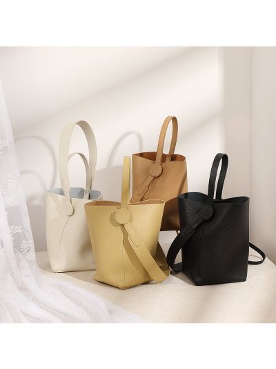 Bucket bag for women genuine leather tote new style cross body bag lady handbag