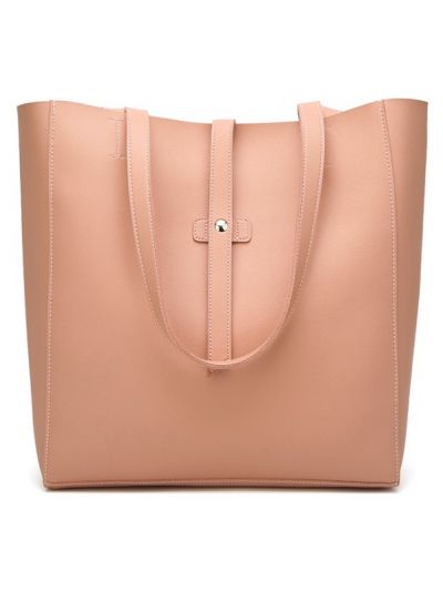 Simple Inexpensive Smooth PU Large Tote