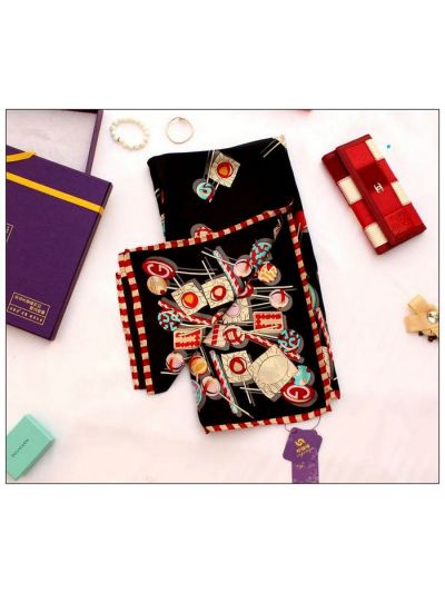 Candy Big Square Silk Twill Scarf 77027