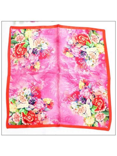 Digital Print Small Square Silk Scarf 79030