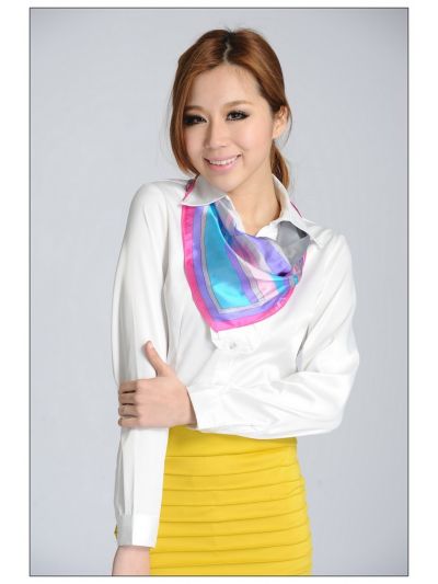 Colorful Small Square Silk Scarf 33007 