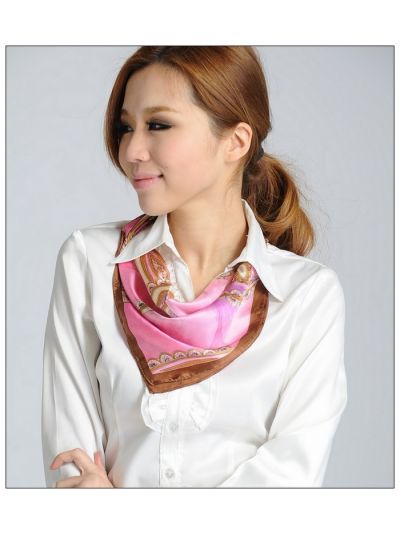 Printed Small Square Silk Scarf 33017