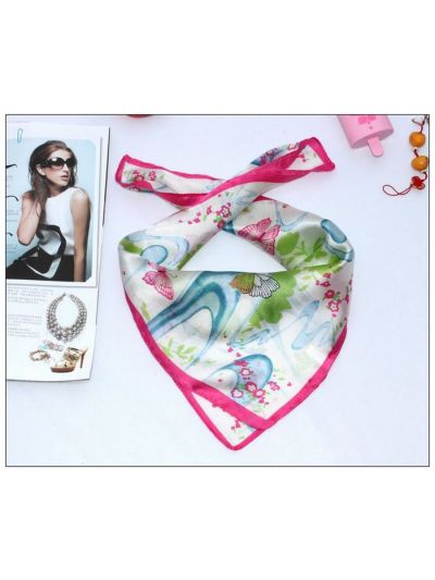 Butterfly Small Square Silk Scarf 33042