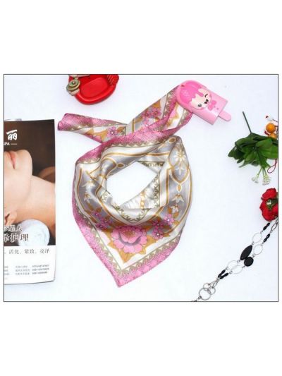Rose Small Square Silk Scarf 33047