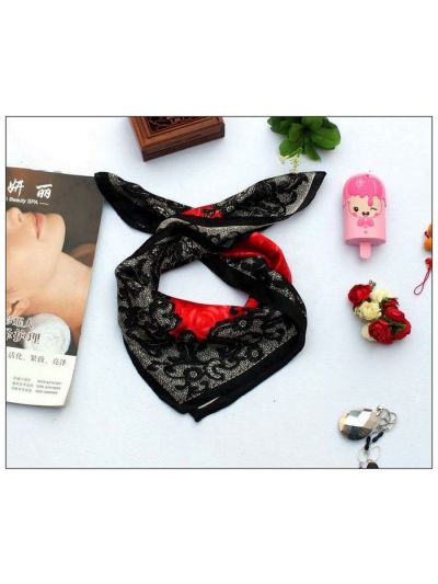 Rose Small Square Silk Scarf 33054