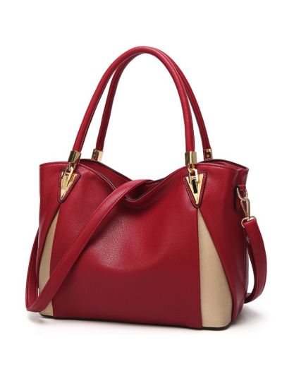 Classic Lady PU Tote Shoulder Bag