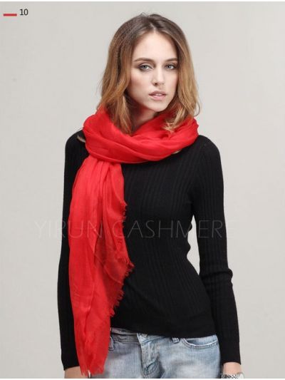 Inner Mongolia Super Soft 300NM 100%Pure cashmere women Scarf-C11018Y-10