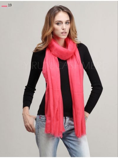 Inner Mongolia Super Soft 300NM 100%Pure cashmere women Scarf-C11018Y-19
