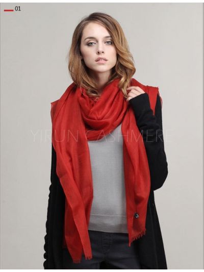 Inner Mongolia Super Soft 300NM 100%Pure cashmere women Scarf-C11018Y-1