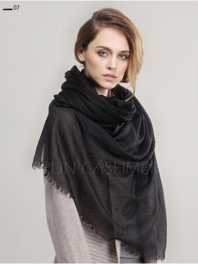 Inner Mongolia Super Soft 300NM 100%Pure cashmere women Scarf-C11018Y-7