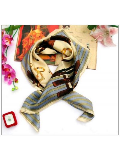 Horse Big Square Silk Scarf 31008