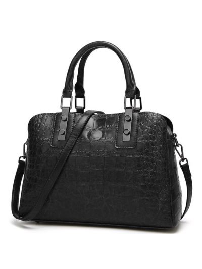 Crocodile Grain PU Shoulder Bag Handbags
